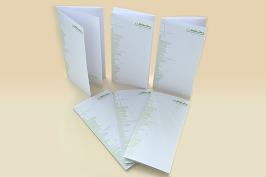 Falzflyer DIN lang 4 Seiten